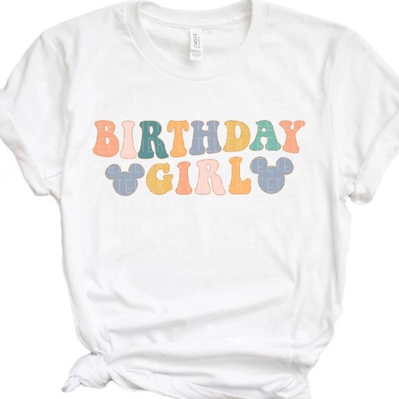 Disney Other - Toddler Disney birthday shirt | Mickey ears birthday girl 3T shirt